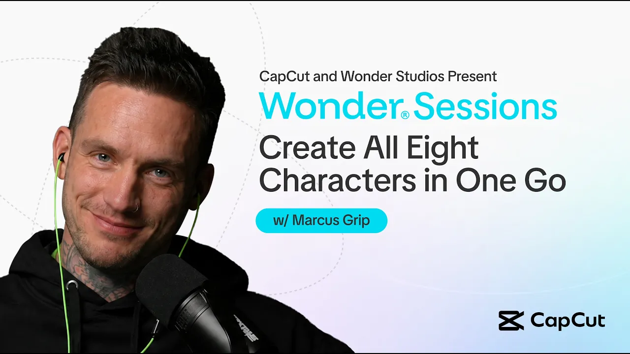 Create Character Sheets in Minutes with Video Studio | CapCut Wonder Sessions