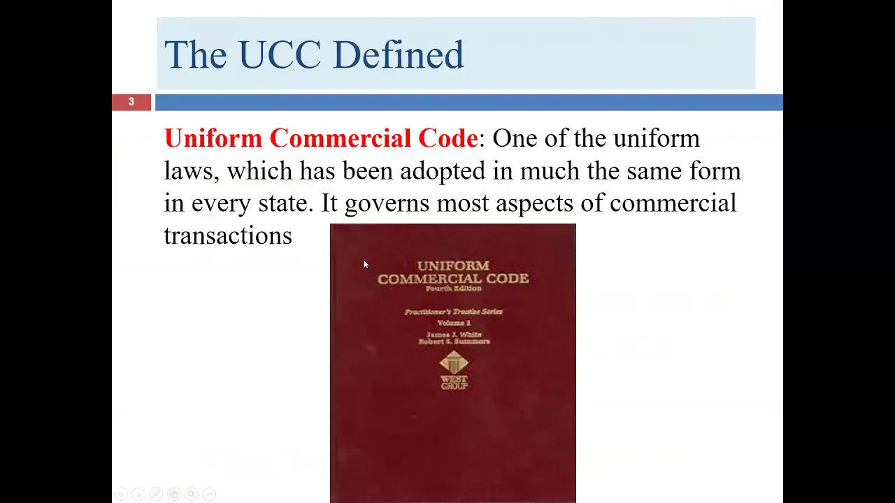 Lecture for Chapter 12: Sales: Article 2 of the Uniform Commercial Code (LGLA 1351)