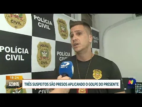 Três presos em flagrante por estelionato ao aplicar golpe do presente