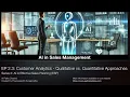 EP 2 3 Customer Analytics - Qualitative vs Quantitative Approaches