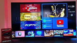 Sunplus Hitech Vipbox Pro Uydu Alici Kutu Acilisi Menu Inceleme