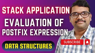 DS - 20-Evaluation of Postfix Expression Stack Application in C Programming DSA using C