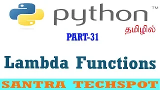 Python Beginners Tutorial in Tamil Lambda Function in Python tamil