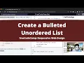 Create a Bulleted Unordered List Basic HTML and HTML5 freeCodeCamp Tutorial