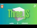 CREATE SIMPLE CUBE ANIMATION IN THREE JS HTML CSS JAVASCRIPT