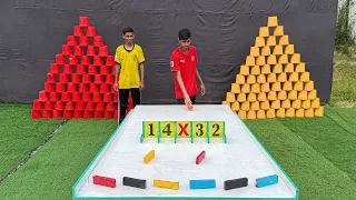 Who is lucky enough to win ball rolling challenge ? 