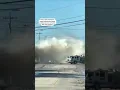 Dramatic moment as water shoots into the air following leak in Texas