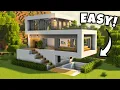 Minecraft Ultimate Modern House 5 Minute Build Tutorial