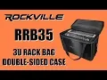 The Rockville RRB35 Double-Sided 3U Rack Bag Case with A 16 Depth for Pro Gear