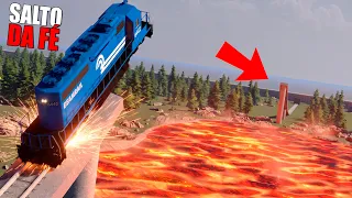 Parando o Trem em alta velocidade 300km/h no Beamng Drive