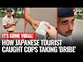 Download Lagu Japanese Tourist Takes Ride In Gurugram, Films Traffic Police Taking Bribe | Viral Video