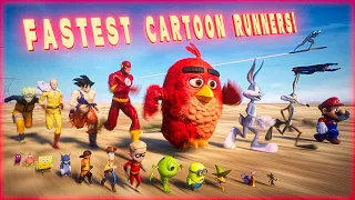 Fastest Running Cartoon Characters Ever 3D Comparison