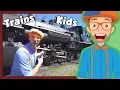 Download Lagu Trains for Children with Blippi | Steam Train Tour
