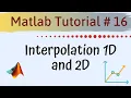 Interpolation in Matlab 1D and 2D Easy way