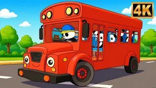 Wheels on the Bus Go Round and Round | Nursery Rhymes for Kids