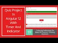Quiz Project In Angular 12 Tutorial Step-by-step Coloring Indicators On basis Of Answer