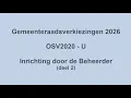 Lagu Instructievideo Inrichting door beheerder (deel 2) GR2026 OSV2020-U