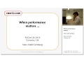 PyCon UK 2014 When performance matters