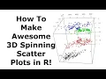 How to make 3D spinning scatter plots in R with RGL