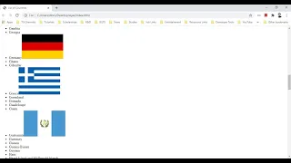 Ajax in JavaScript using Countries REST API