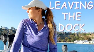 Leaving The Dock in My 30 ft Sailboat!