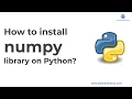 How to install Numpy library on Python Windows In just 1 min