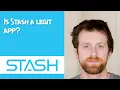 Is Stash a legit app