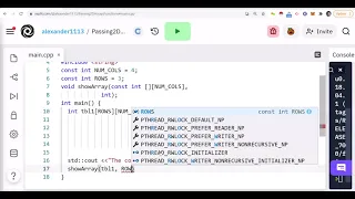 Pass 2-D Arrays to Functions in C Advanced Course Lecture 24