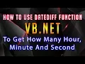 VB Net Get Time Different Calculation Visual Basic Tutorial