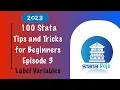 How to quickly label variables in Stata