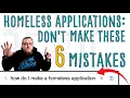 Making a Homeless Application Don t make these 6 mistakes