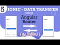 Ionic 5 Data pass between ionic page using angular router