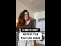 Learn to read your wash care labels Decoding Laundry Labels