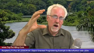 Raspberry Pi Pico W LESSON 64 Object Oriented Programming Example in MicroPython with LEDs