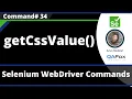 getCssValue Command - Selenium WebDriver