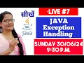 Exception Handling in JAVA in Hindi ZEENAT HASAN ACADEMY