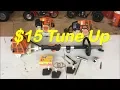 How To Do a Tune Up Stihl FS 90 100 110 4 Mix Weedeater - Check Valve Clearance