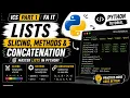 Lists in Python Slicing Methods Concatenation ICS Part 1 FA IT