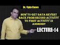 Getting data back from second activity to first activity in android