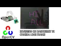 air writing raspberry pi 4 opencv ai air canvas air writing on raspberry pi 4 camera live