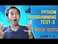 MOCK TESTS PYTHON PROGRAMMING TEST-3 NXTWAVE CCBP PYTHON PRACTICE QUESTIONS FOR INTERVIEW