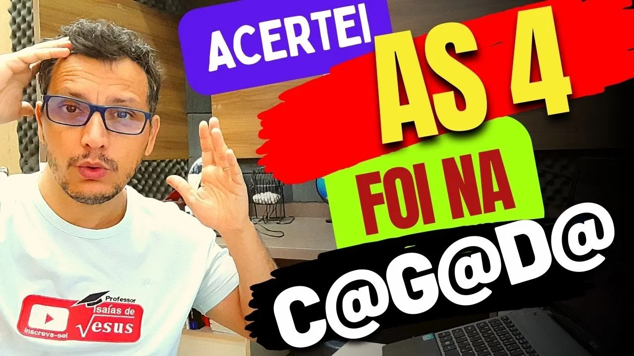 LOTOFÁCIL: ACERTEI AS 4 AUSENTES ENTRE 21 DEZENAS | NÃO REGISTREI PELA MATEMÁTICA DO RISCO