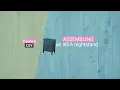 Assembling an IKEA nightstand