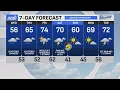 Reduced visibility from record-setting rain yesterday