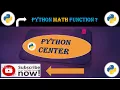 Python Math Function Python Center PC Python Programming