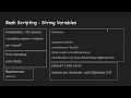 Shell Scripting Crash Course