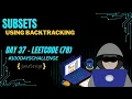 Subsets - LeetCode 78 Backtracking Explained in JavaScript Day 37