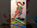 Completed Tiger Doodle Art Coloring Page From Mythotopia Book