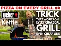 4 How to make a pizza on a simple charcoal grill - Weber Kettle