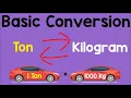 Converting Kilogram to Metric Ton and Metric Ton to Kilogram Animation